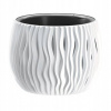 Prosperplast Sandy Bowl kvetináč 18 cm biela DSK180