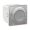 Schneider Electric Unica Termostat podlahový, otočný, 2 moduly, Aluminium