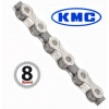 KMC Reťaz X 8 strieborno-šedá 114 článkov, X-8-93 vrátane spojky - Balenie-st