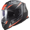 LS2 FF800 STORM RACER TITANIUM FLUO ORANGE 2XL