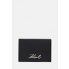 Karl Lagerfeld puzdro na karty dámske kožené K/SIGNATURE B3W32001 čierna ONE SIZE
