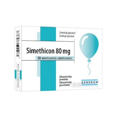 Generica Simethicon 80 mg 50 kapsúl