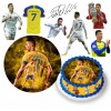 DIGITÁLNA TLAČ Opłatek na tort CRISTIANO RONALDO CR7 LOPTA + TEXT ZADARMO 8