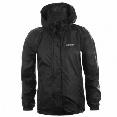 Gelert - Packaway Jacket Junior – Black - 11-12