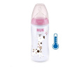 NUK Dojčenská fľaša FC+Temperature Control 300 ml BOX-Flow Control cumlík pink ružová