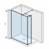 Jika Pure - Sklenená stena bočná 120 cm na sprchovú vaničku 120 cmx80 cm a 120 cmx90 cm, s úpravou Jika Perla Glass, 120cm x20cm x200 cm H2674260026681