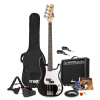 Max GigKit bezdrôtový basgitarový set - S vysielačom a prijímačom - Vrátane všetkého príslušenstva - 4/4 - Čierny