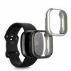 2x Púzdro kwmobile Fitbit Versa 4 / Sense 2 stříbrná