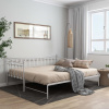 Rám rozkladacej pohovky biely kovový 90x200 cm-ForU-324759