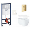 Siko Závěsný WC set do lehkých stěn / předstěnová montáž GROHE Essence GRSESSCGL0