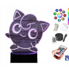 Stolová lampa pokemon jigglypuff 16 LED plexido (Stolová lampa pokemon jigglypuff 16 LED plexido)
