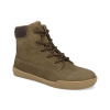Barefoot detské zimné topánky Develab - Mid Boot Laces WR Khaki Nubuck hnede