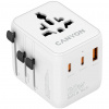 Canyon OnTour 20, univerzálny cestovný adaptér pre 200 krajín, 20W, 2xUSB-C / 1xUSB-A CNS-TA20W1005W - Cestovný adaptér