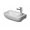 Duravit ME by Starck - Umývadielko, 40x22 cm, bez prepadu, s otvorom na batériu vpravo, WonderGliss, biela 07174000001