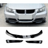 Prekrytie predného nárazníka BMW E90 E91 2005-2008 SPLITTER ČIERNY LESK