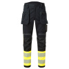 PORTWEST Kalhoty PW3 FR416 FR HiVis Třída 1, do pasu, reflexní POR-FR416YBR28 28 Žlutá/černá