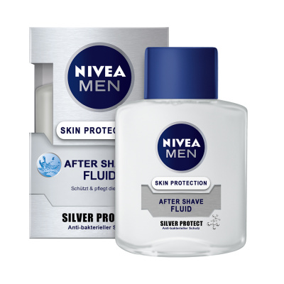 Nivea For Men Silver Protect voda po holení 100 ml (Nivea VPH Silver Fluid 100ml)