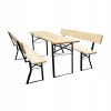 Pivný set BAVORD 220x50cm PREMIUM s opierkou