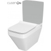 Cersanit CREA WC-Kombi Misa CleanOnasedátko SLIM SC, Biela hranaté K114-022 K114-022