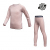 Detské tričko s dlhým rukávom + šortky Sensor MERINO AIR SET + šortky prachovo ružová 90