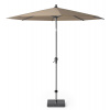 Slnečník Riva 1 Basic Platinum Veľkosť: Ø 250 cm, Farba rámu: Antracitová, Farba látky: Taupe