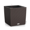 Samozavlažovací kvetináč Lechuza Cube 30 x 30 x 30 cm hnedý