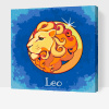 Vymalujsisam.sk Maľovanie podľa čísiel - Lev/Leo Veľkosť: 50x50cm, Rám: Na kartónovej doske