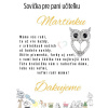 Darček od škôlkarov - sovička brošnička