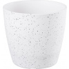 Kvetináč Strend Pro Stone, 23x20,5 cm, biely, efekt kameňa