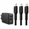 Sada USB káblov - Apple Lightning Green Cell