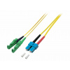 Fiber kábel SC-E2000/APC, 20m Duplex OS2(9/125µm), LSOH, 3mm, žltý