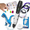 3D PERO PEN DO PCL PLA ABS SADA MAGIC-PEN TLAČIAREŇ ŠABLÓNY FILAMENTY