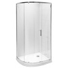 Sprchový kout asymetrický 98x78cm Jika Tigo neprůhledné sklo Varianta: Stříbrná/Dekor arctic - H2512110026661