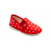 Papuče RAK červené bodky Veľkosť: 30