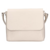 Dámska kožená crossbody kabelka Italia Nikka - krémová