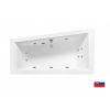 Asymetrická hydromasážna vaňa Sanovo DIOR HYDRO pneu 150x85 cm (DIO_150x85H) Orientácia: pravá