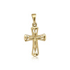 Zlaý prívesok vyrezávaný krížik