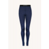 Merino termoprádlo legíny s vysokým pásom dámske – denim (180 g) Veľkosť: M