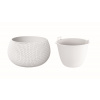 PROSPERPLAST Kvetináč s vkladom SPLOFY BOWL biely 37cm
