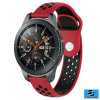 Silikónový remienok (šírka 22mm) – červeno-čierna – Huawei Watch GT / GT2 / Samsung Watch 46mm / Gear S3 / Vivoactive 4