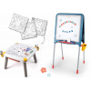 Set kreatívny stôl a kovová tabuľa Kid Creative Table Smoby na kriedu a magnetky s veľkoformátovými obrázkami