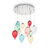 Kreatívny sklenený luster CLOWN SP12 v dizajne 12 balónikov | Ideal Lux