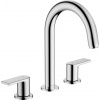 Hansgrohe Vernis Shape, umývadlová batéria s výpustom, 3-otvorová inštalácia, chrómová, HAN-71563000
