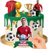 CUKROVÁ TLAČ POPLATOK CUKROVÁ MASA LOPTA RONALDO CR7 DEKORÁCIA + TEXT