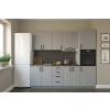 VerDesign, LOTUS jednoduchá kuchynská linka 240 cm, bledosivá LTD