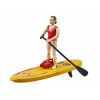 Bruder 62785 BWORLD Paddleboard so ženskou postavou