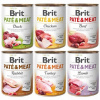 Vlhké krmivo pre psa Brit bez obilnín, mix príchutí 6x800 g