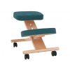 Ergonomická kľakačka, petrolejová/buk, FLONET