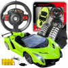 RC AUTO NA DIAĽKOVÉ OVLÁDANIE + VOLANT, PEDÁLE, LAMBO LED!