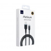 WiWU - Platinum Series Dátový kábel Wi-C019 USB A to Lightning 3A 1,2m - čierna